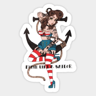 Sailor Pin-up Sticker